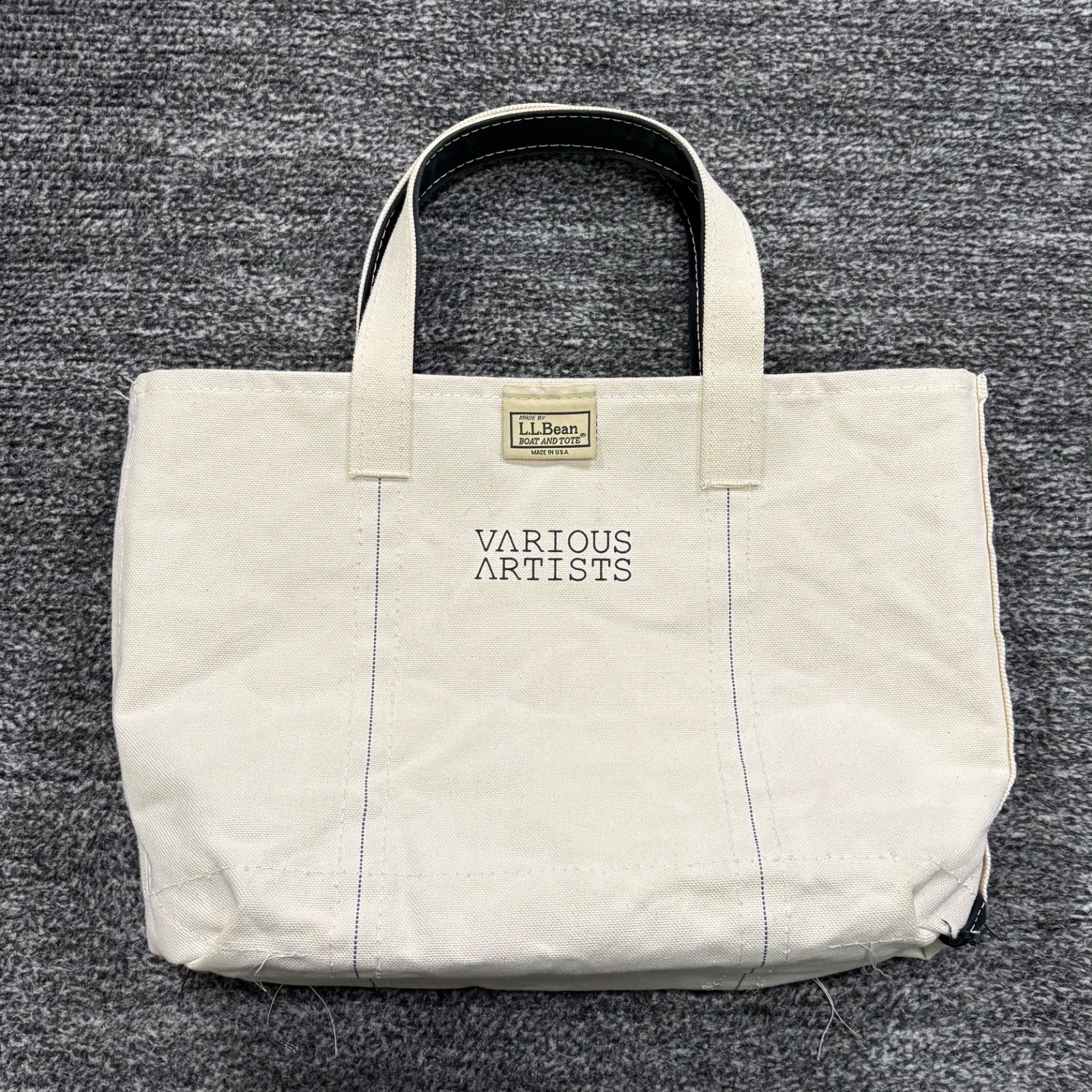 V.A LL bean トートバッグ 藤原ヒロシ M 美品 VARIOUS ARTISTS L.L.Bean リバーシブルトートバッグ M FRAGMENT