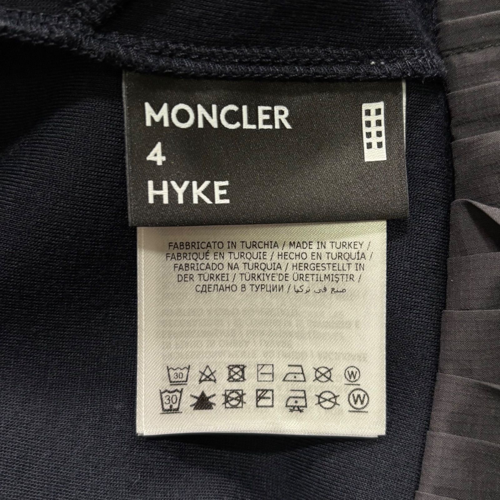  MONCLER GENIUS 4 HYKE ワンピース ネイビー S モンクレール ハイク 半袖 カットソーワンピース