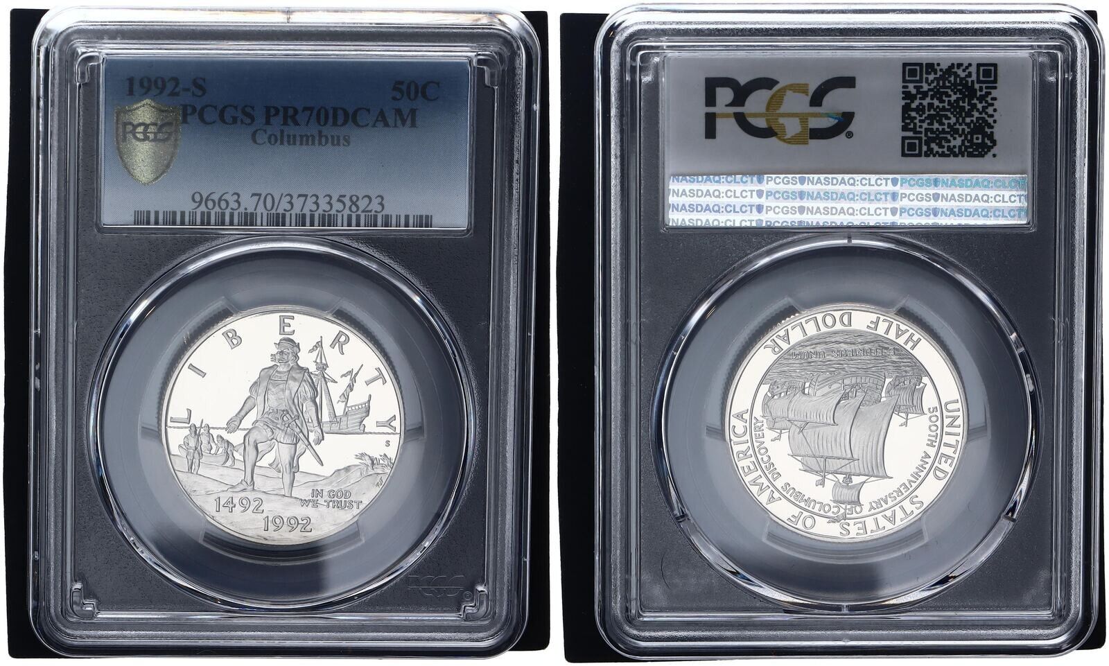 1/2ドル 1992-S コロンブス PCGS PR70DCAM プルーフ - メルカリ