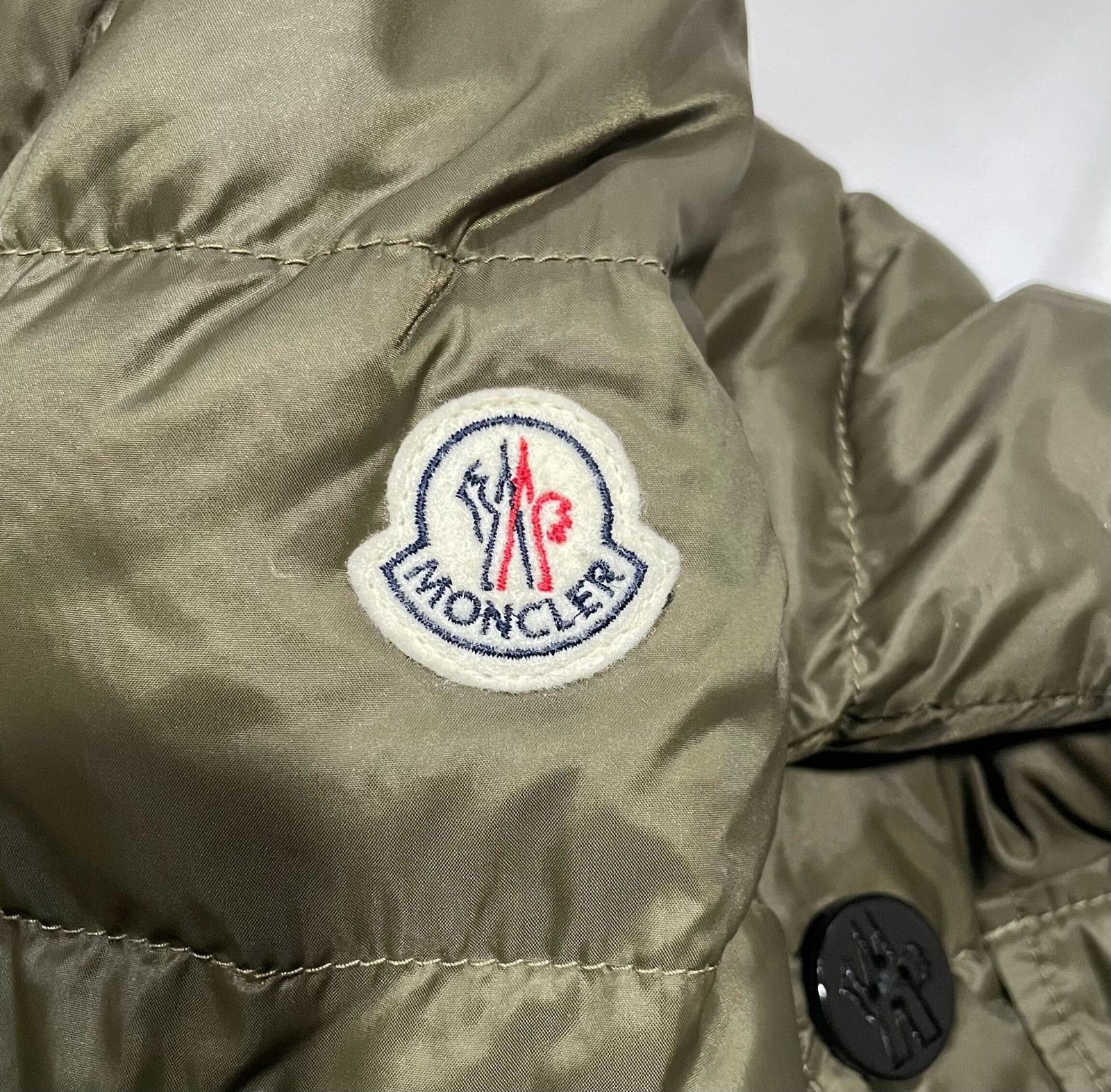 MONCLER/XS(00)/カーキ /レディースダウンジャケット /フード付ロング