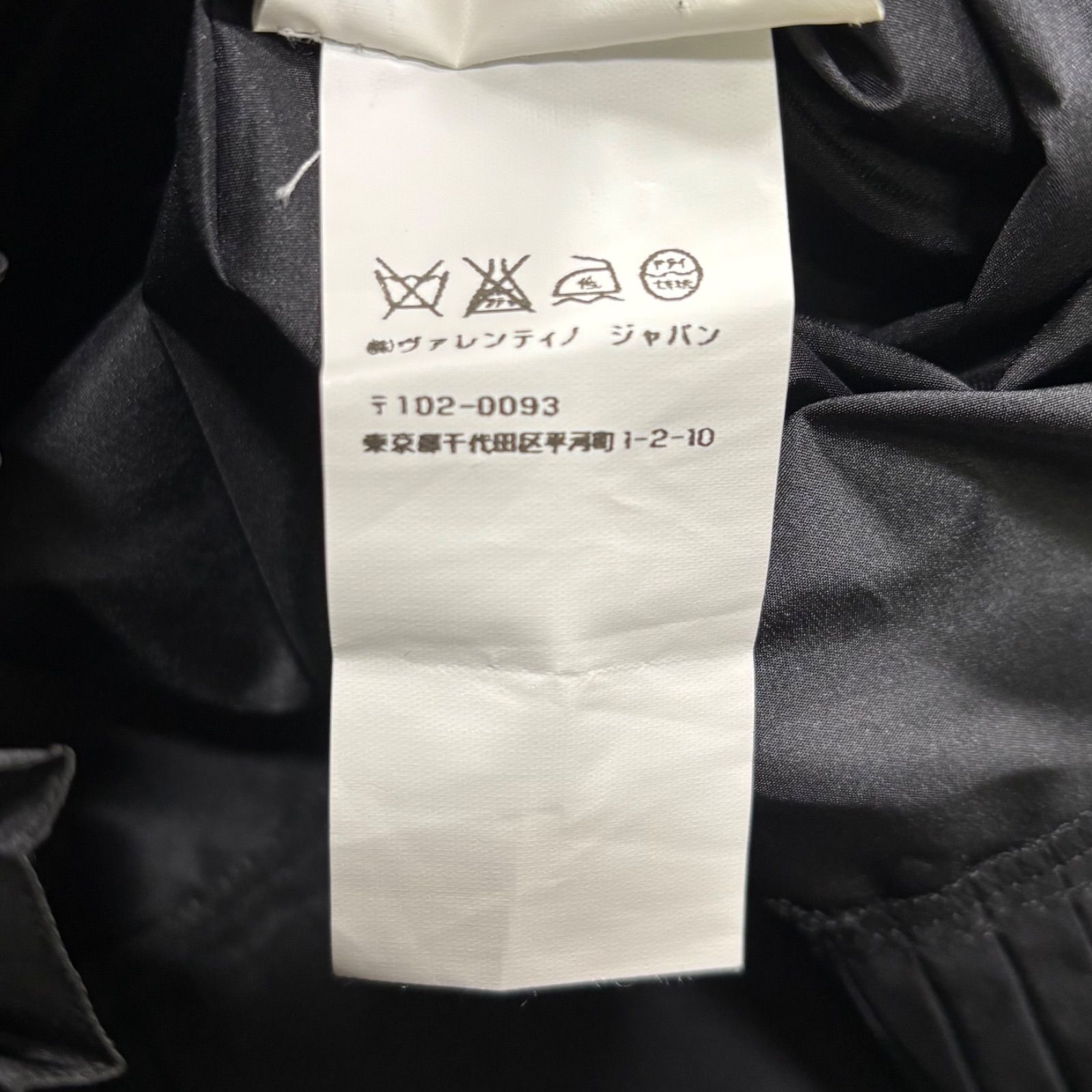 極美品 RED VALENTINO リボン ノースリーブワンピース ドレス ブラック