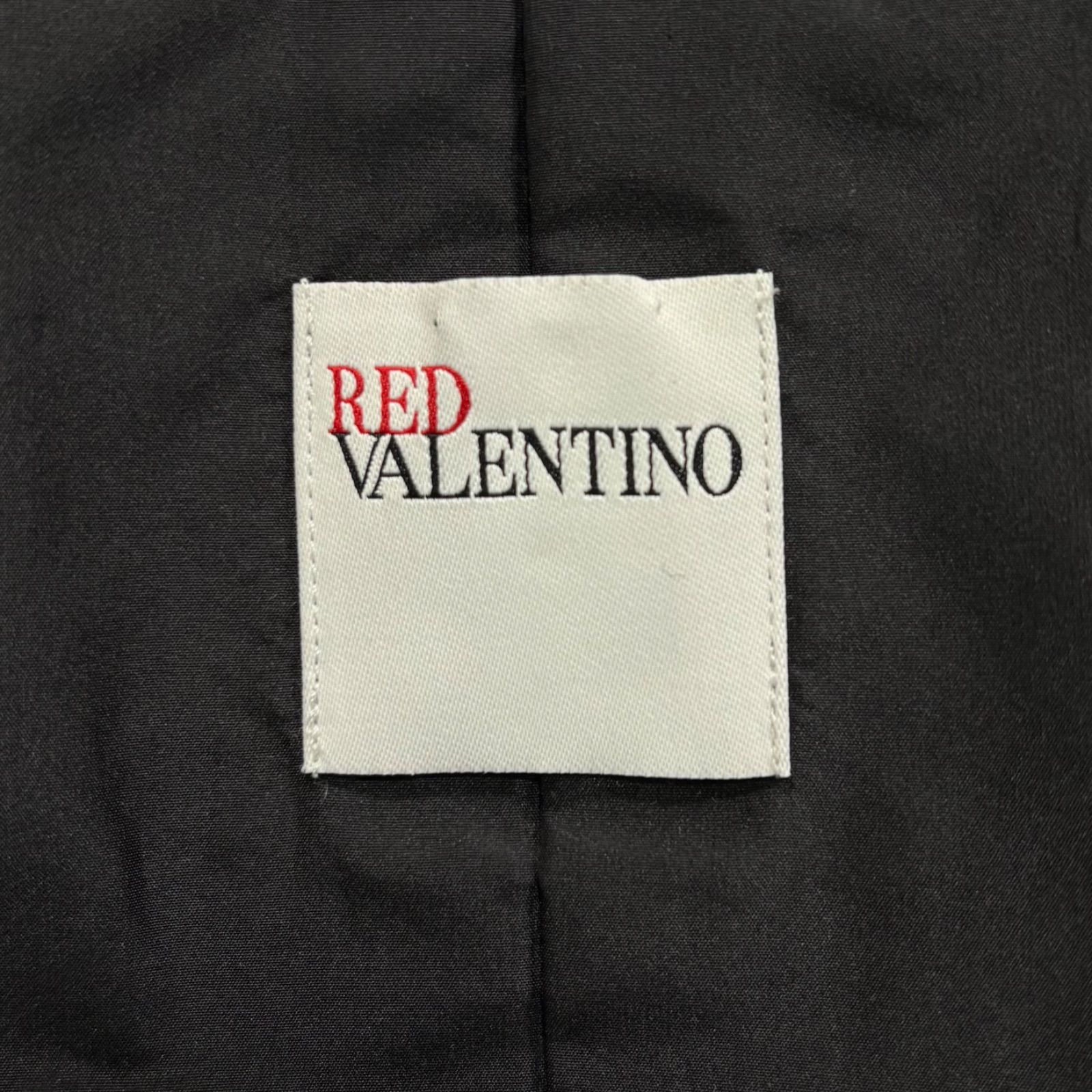 極美品 RED VALENTINO リボン ノースリーブワンピース ドレス ブラック