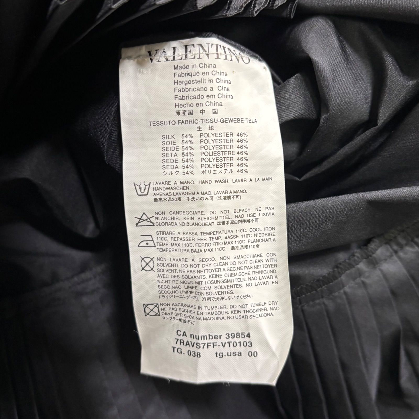 極美品 RED VALENTINO リボン ノースリーブワンピース ドレス ブラック