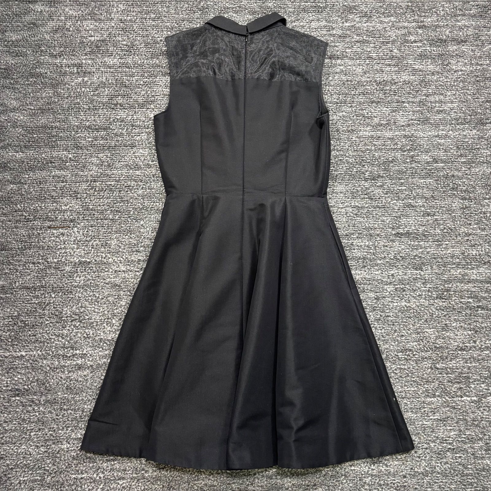 LE CIEL BLUE ノースリーブワンピース ドレス ブラック 38 ルシェルブルー