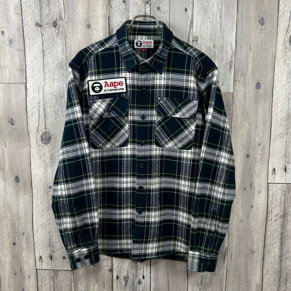 A BATHING APE アベイシングエイプ Aape 長袖 肉厚 厚地