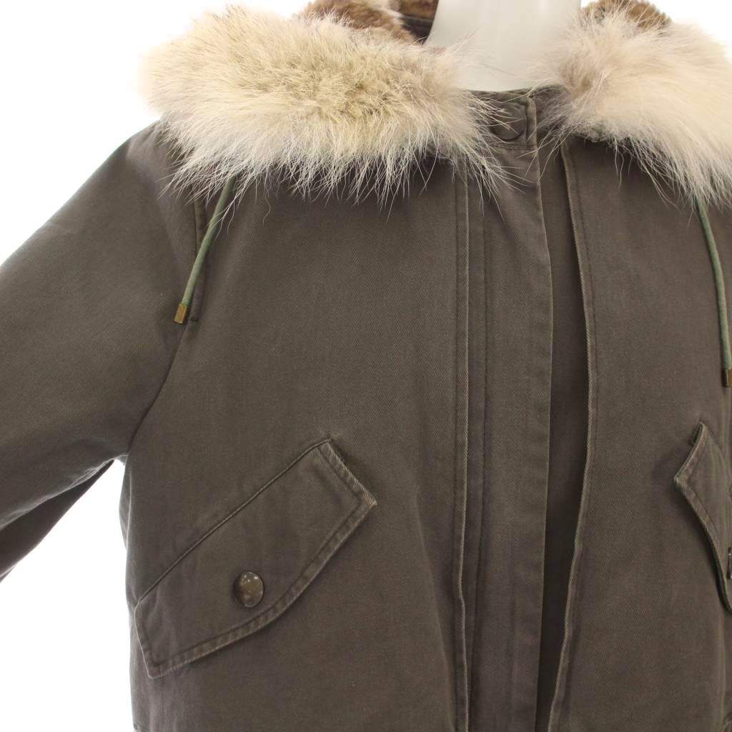 YVES SALOMON ARMY モッズコート ライナー　カーキ　38サイズ イヴサロモン YVES SALOMON ARMY モッズコート ミリタリー ラビット