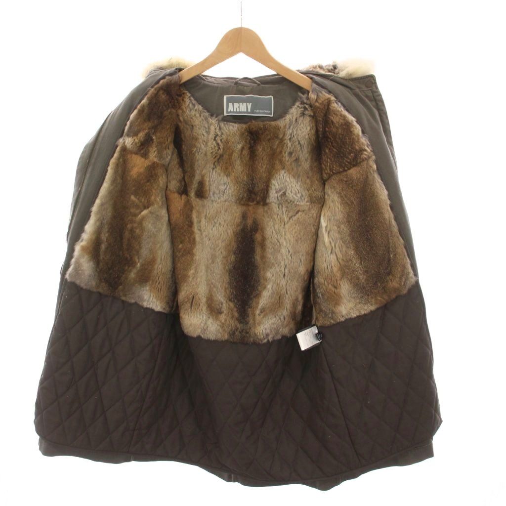 イヴサロモン YVES SALOMON ARMY モッズコート ミリタリー ラビット