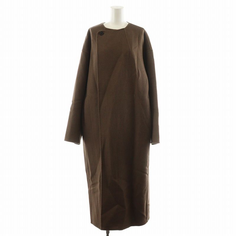 トゥデイフル TODAYFUL 22AW Stole Wool Coat ノーカラーコート ロング