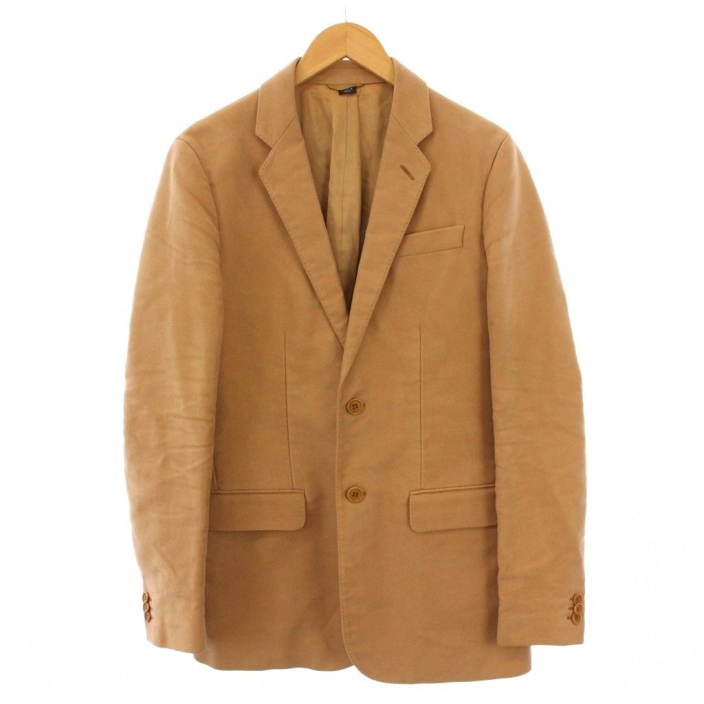 ヘルムートラング ノーカラージャケット Helmut Lang シルク混 レザー 
