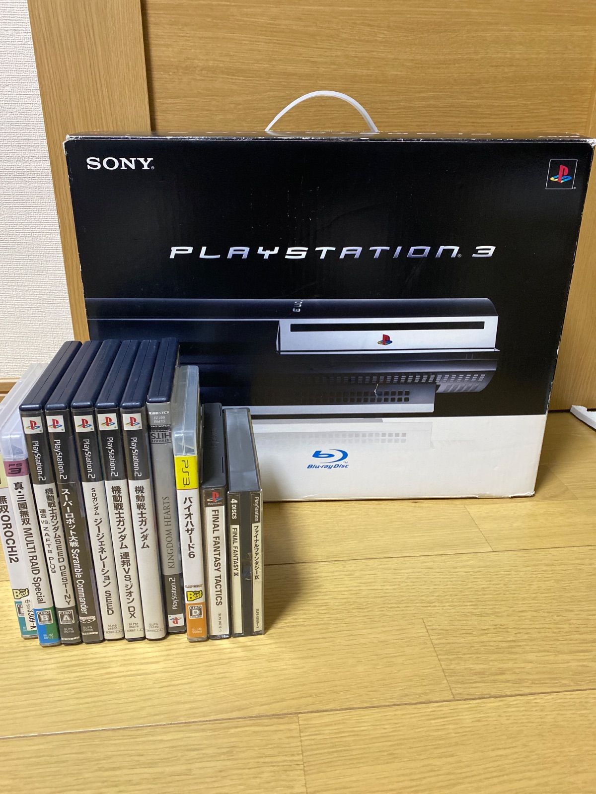 動作品 PlayStation3 初期型 CECHA00 60GB コントローラー2個 おまけ