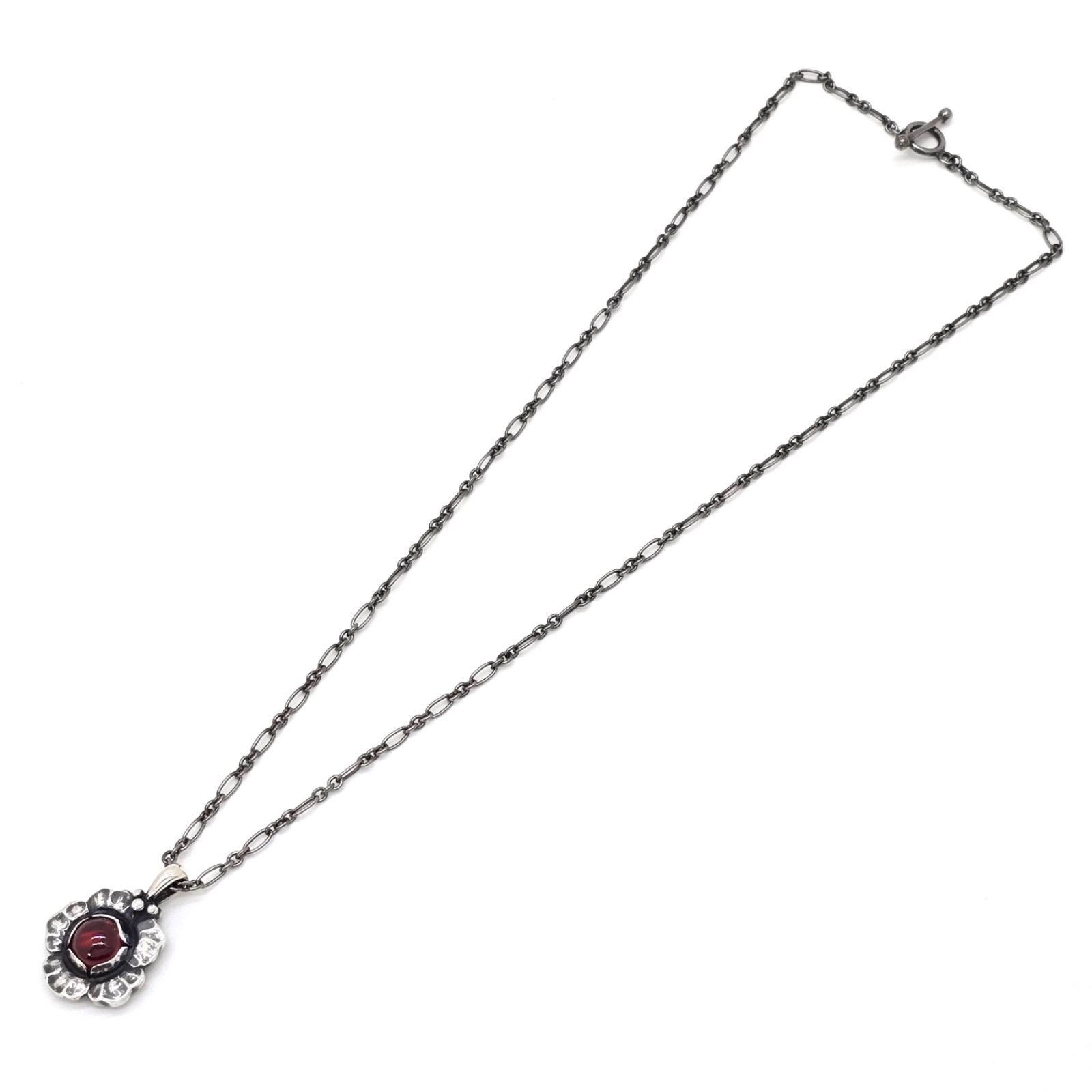  　イヤーペンダント　2002　ガーネット GEORG JENSEN ジョージ・ジェンセン 2002 イヤー ペンダント