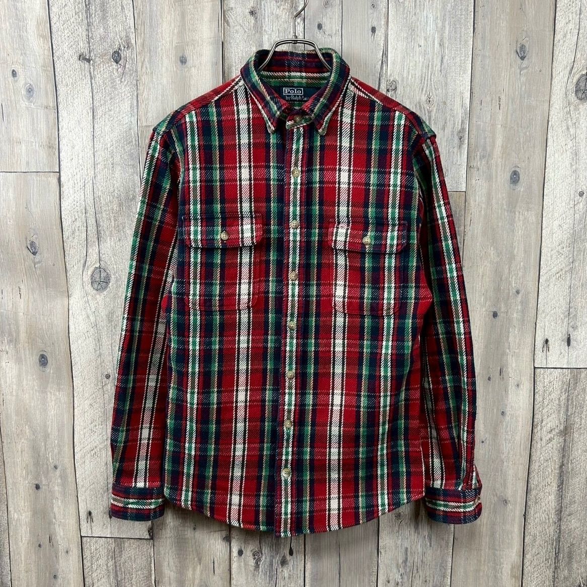 スペシャル！ポロラルフローレン 長袖 チェック ネルシャツ M#CALDWELL スペシャル！ポロラルフローレン 長袖 チェック ネルシャツ M#CALDWELL