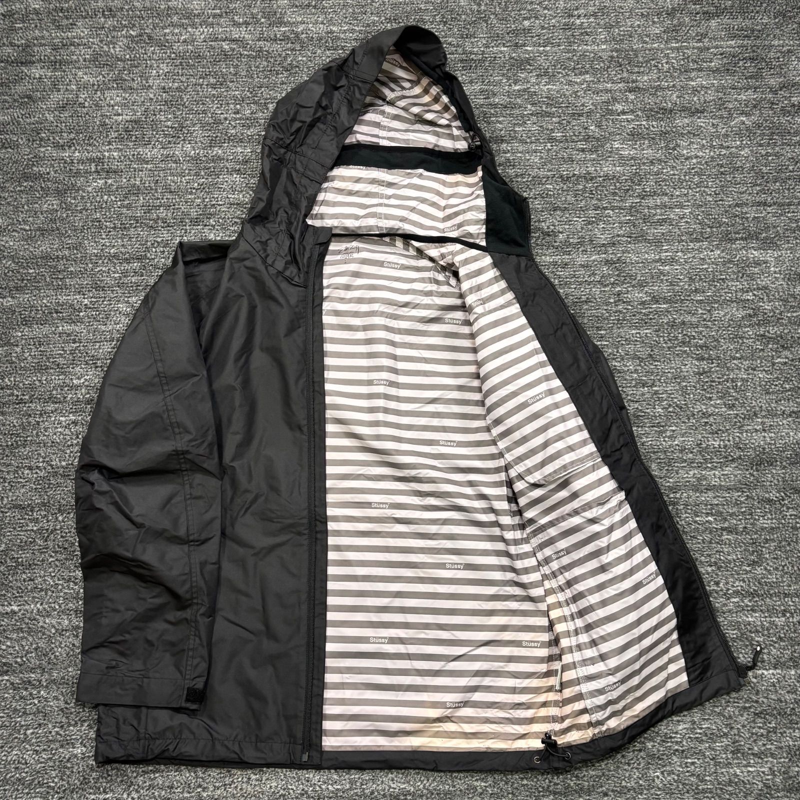 Stussy Authentics Gear ナイロンジャケット ブラック L ステューシー