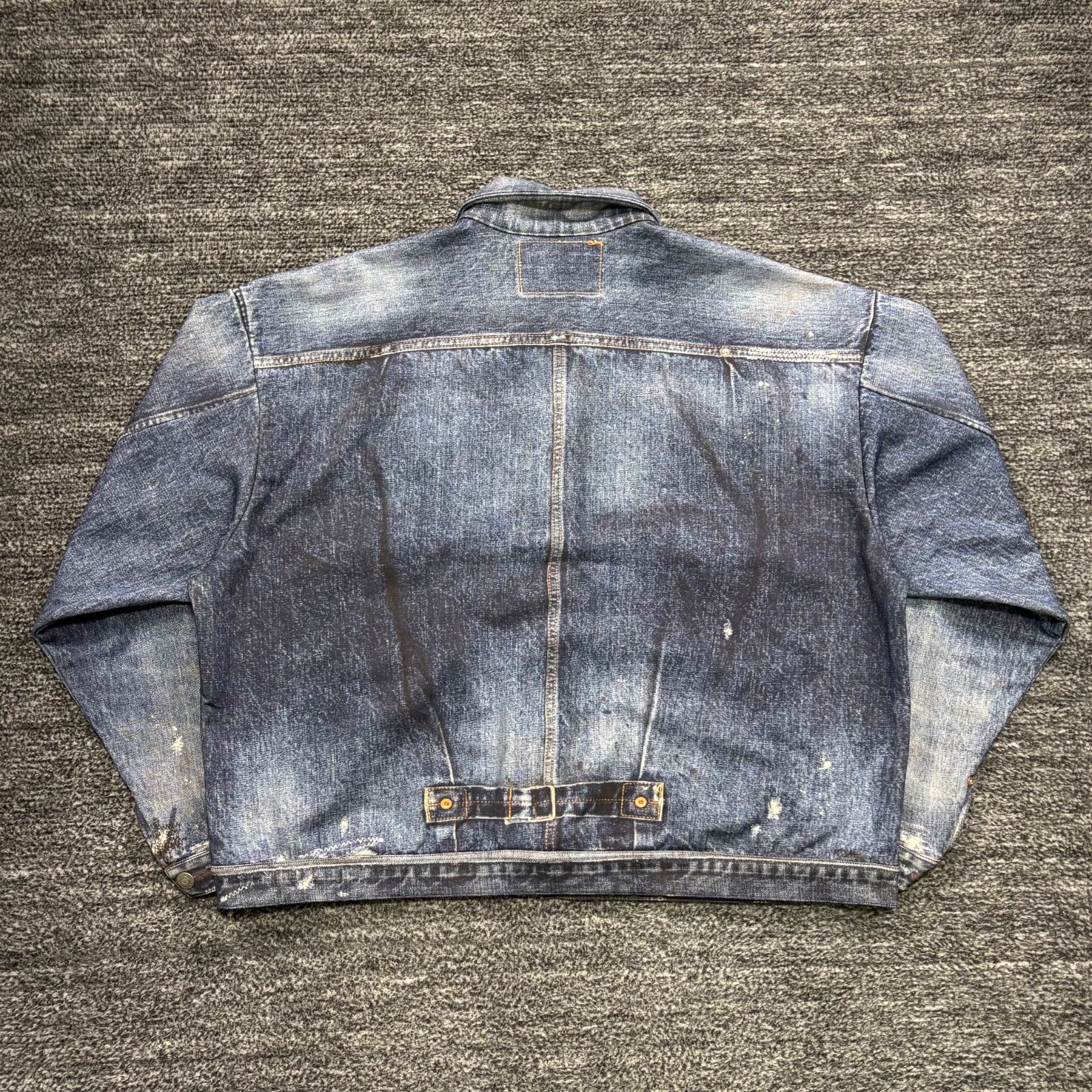 未使用同様 SAPEur Lot.5067XX REBOOT SWEAT JACKET BLUE 転写