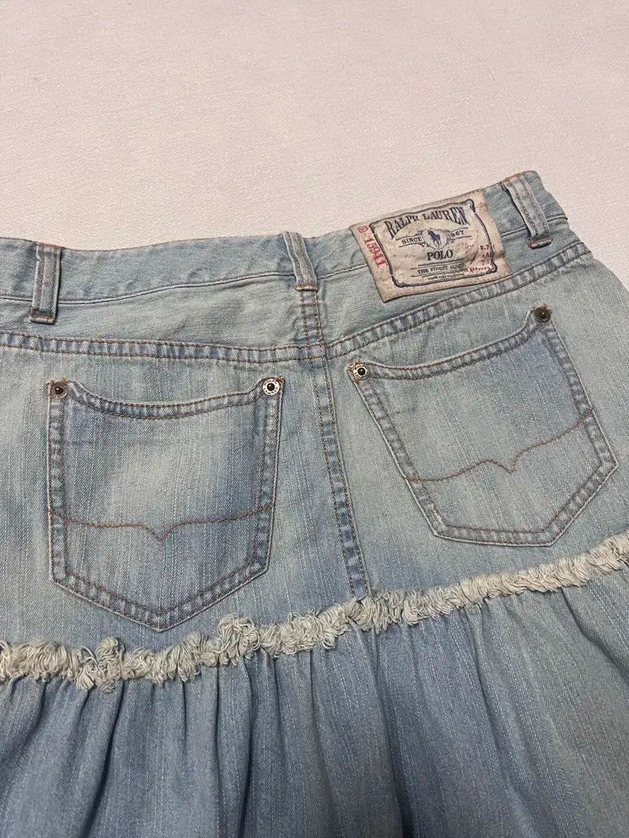ポロラルフローレン ヴィンテージ ティアード デニムスカート