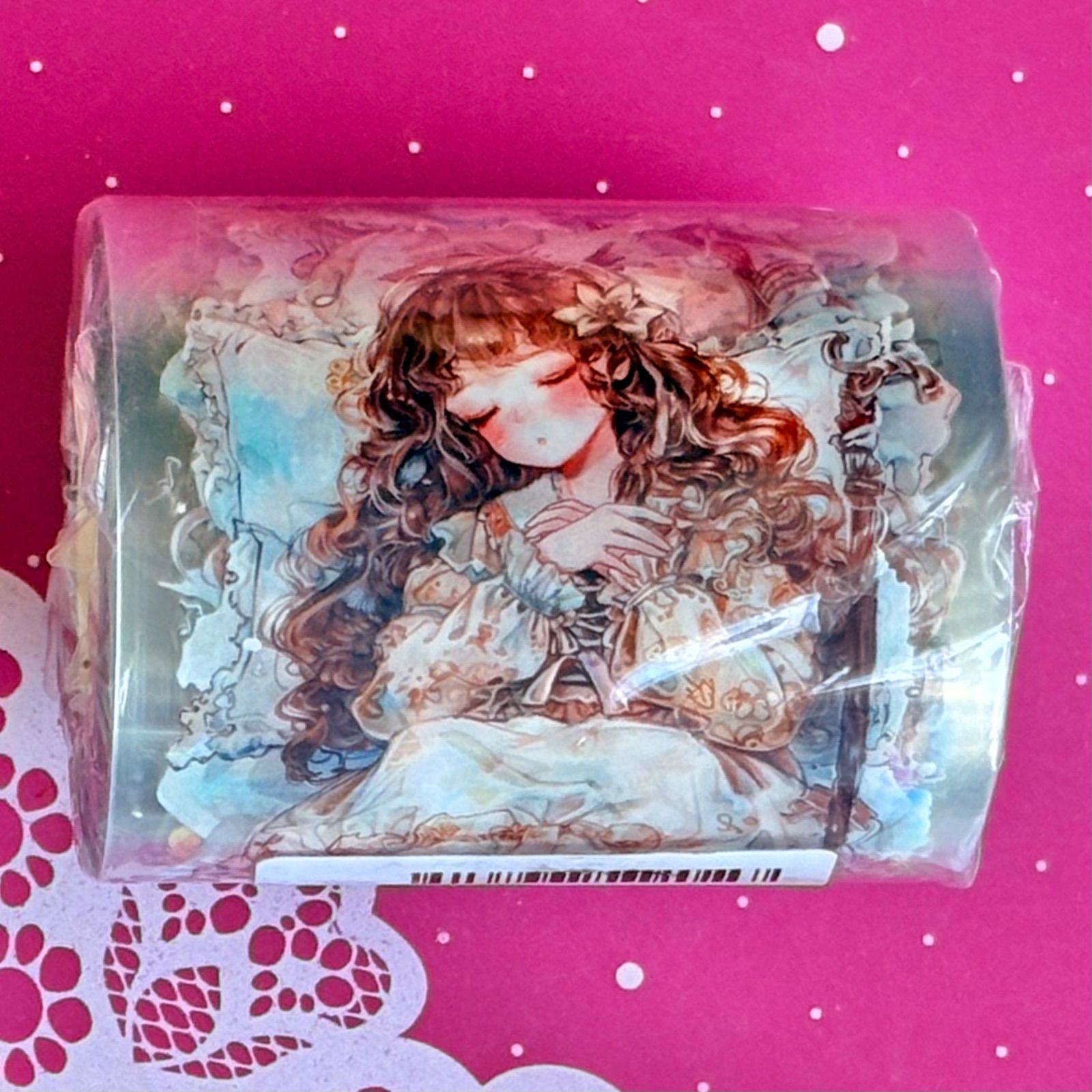 贝壳光 6cm×10m 安眠梦境 海外マスキングテープ 海外マステ 人物