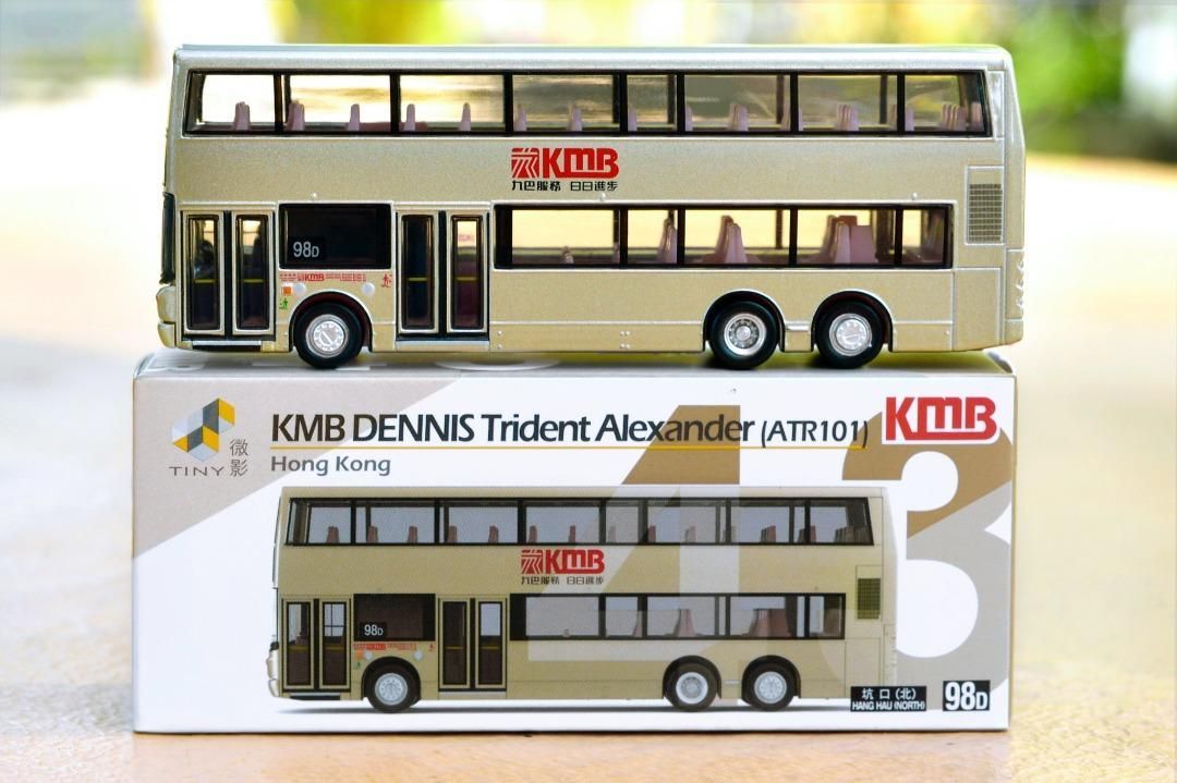 香港 TINY レア ミニカー トレーニングバス 1/43 サイズ Tiny 香港微影 ミニカー 香港バス KMB2022017 KMB Dennis Trident