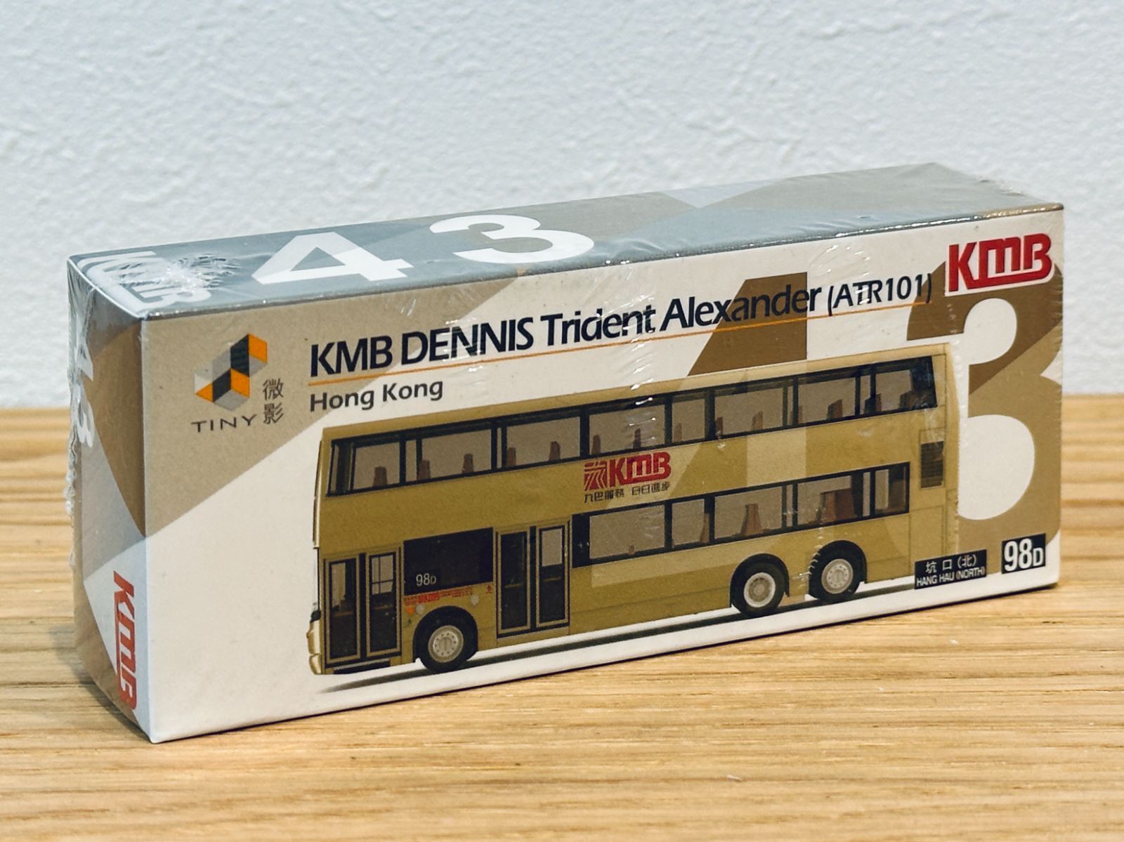 香港 TINY レア ミニカー トレーニングバス 1/43 サイズ Tiny 香港微影 ミニカー 香港バス KMB2022017 KMB Dennis Trident