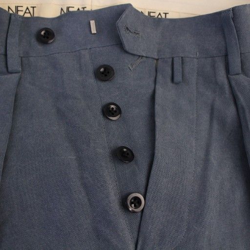 ニート NEAT CELLULOSE NIDOM WIDE スラックスパンツ ボタンフライ 44