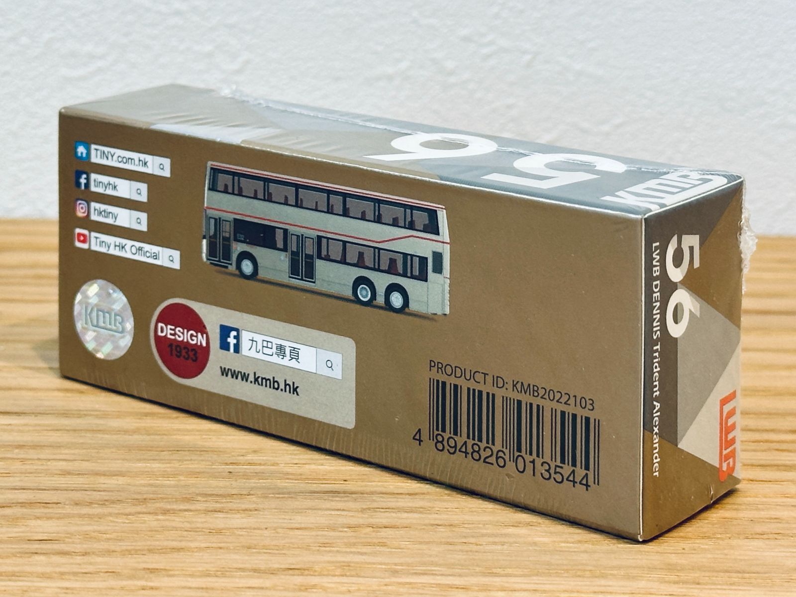 Tiny 香港微影 ミニカー 香港バス KMB2022103 LWB Dennis Trident