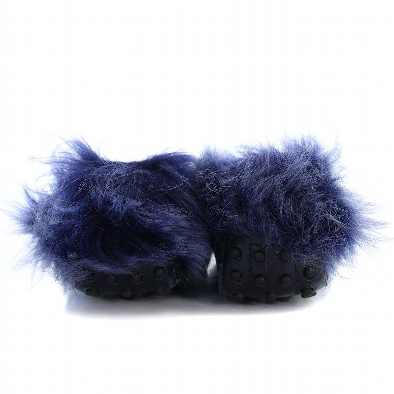 トッズ TOD'S モカシン ドライビングシューズ フラット ダブルT ファー