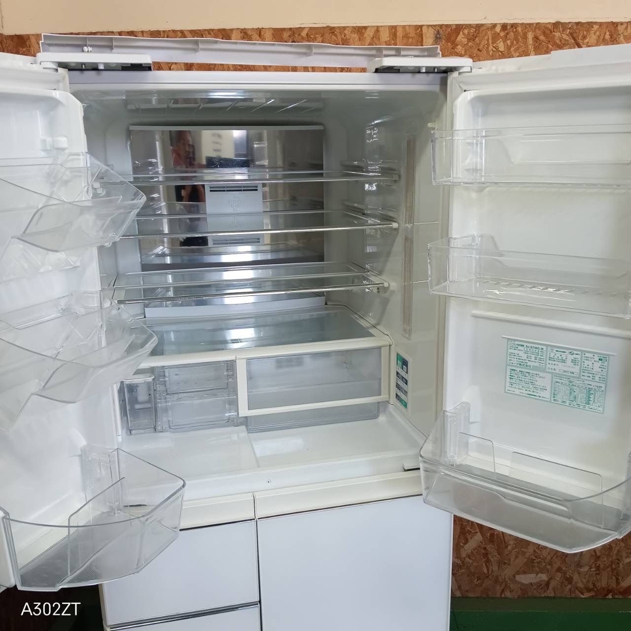 262送料設置無料 SHARP 自動製氷機能付き大型冷蔵庫 480L 洗濯機 400L