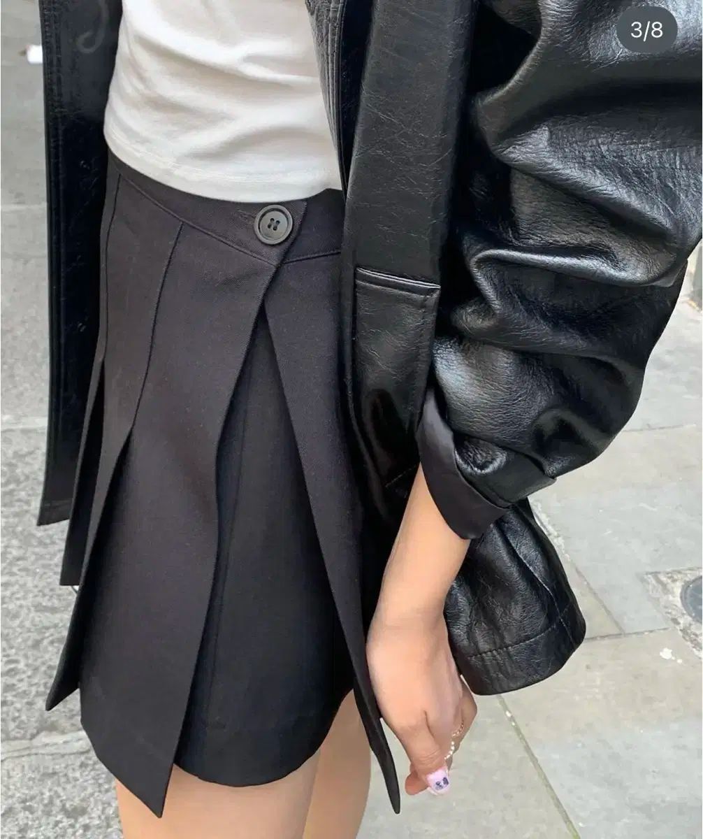 バイムード レイヤード プリーツ スカート