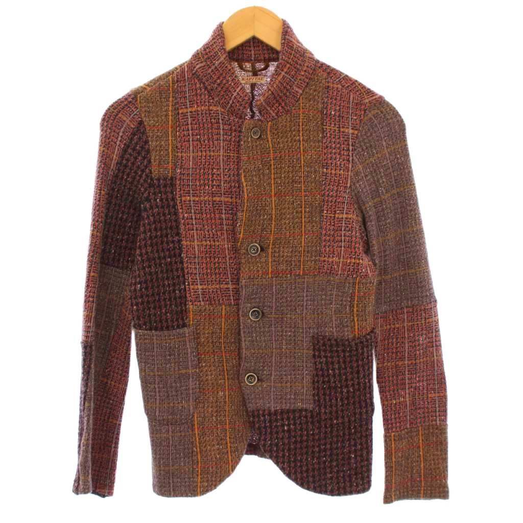 KAPITAL KOUNTRY リネン 市松 パッチワーク カーディガン KAPITAL KOUNTRY リネン 市松 パッチワーク カーディガン 2018 SPRING