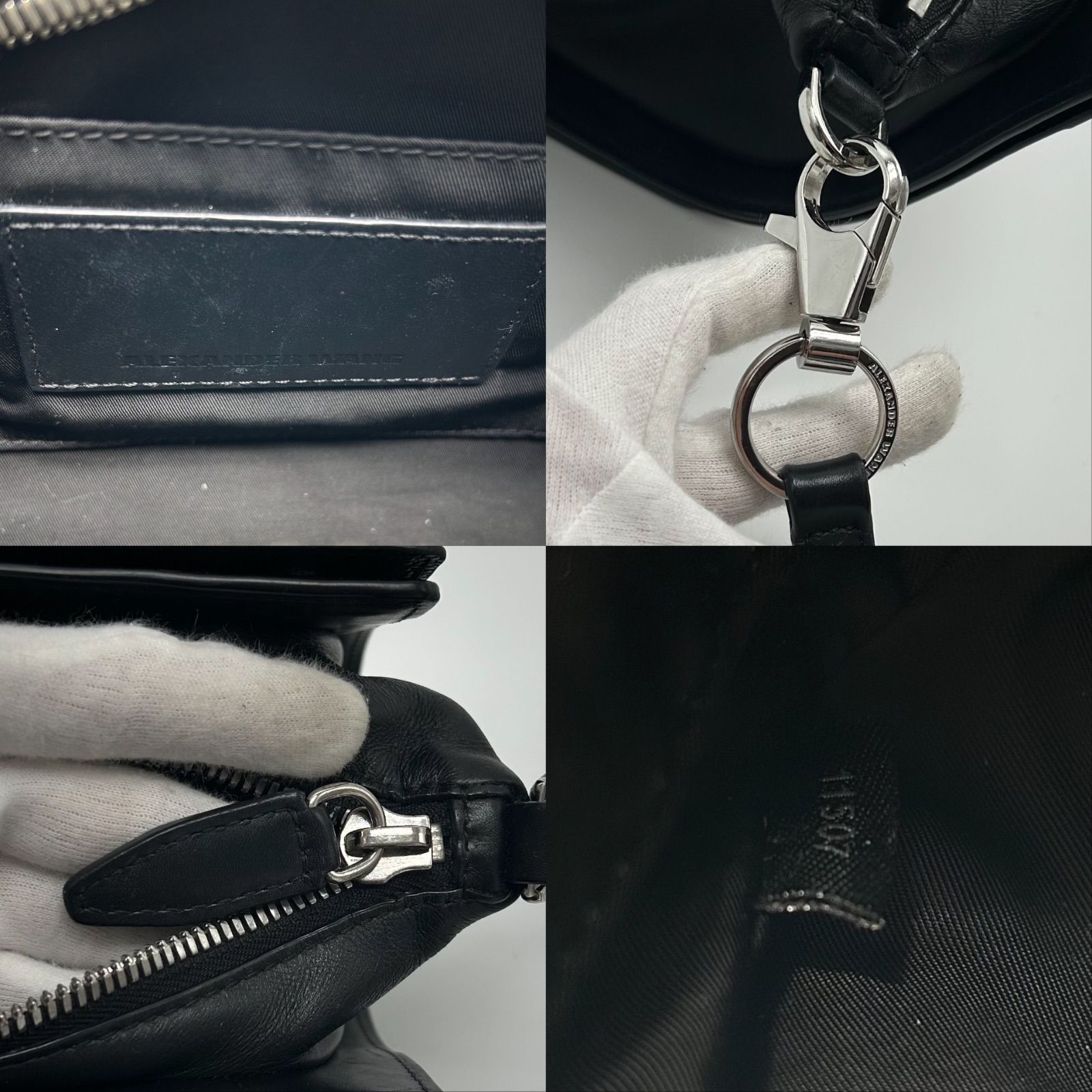 美品 Alexander Wang アレキサンダーワン クロコ ショルダーバッグ 