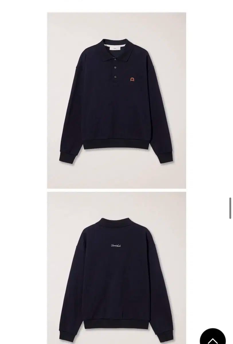 ダンスト LEATHER LOGO COLLARED T-SHIRT