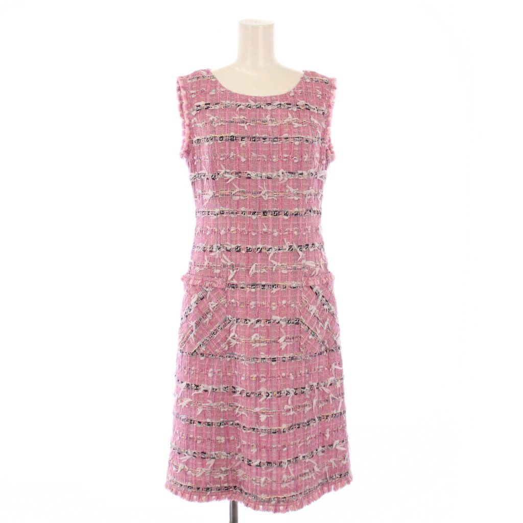 新品★Rene★ルネ★ツイードワンピース★ピンク★サイズ34 Rene ルネ ピンク ツイード ワンピース 34 - メルカリ