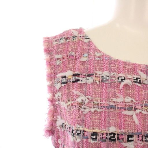 ルネ Rene MALHIA KENT生地 フレアワンピース ひざ丈 ノースリーブ