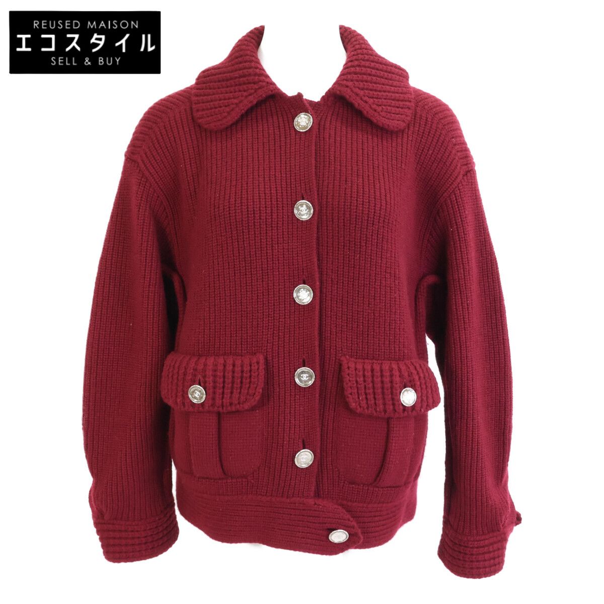 専用　CHANEL　カシミヤ100%ニット CHANEL シャネル 美品 25C P78714K11370 カシミヤ100 ココマークボタン