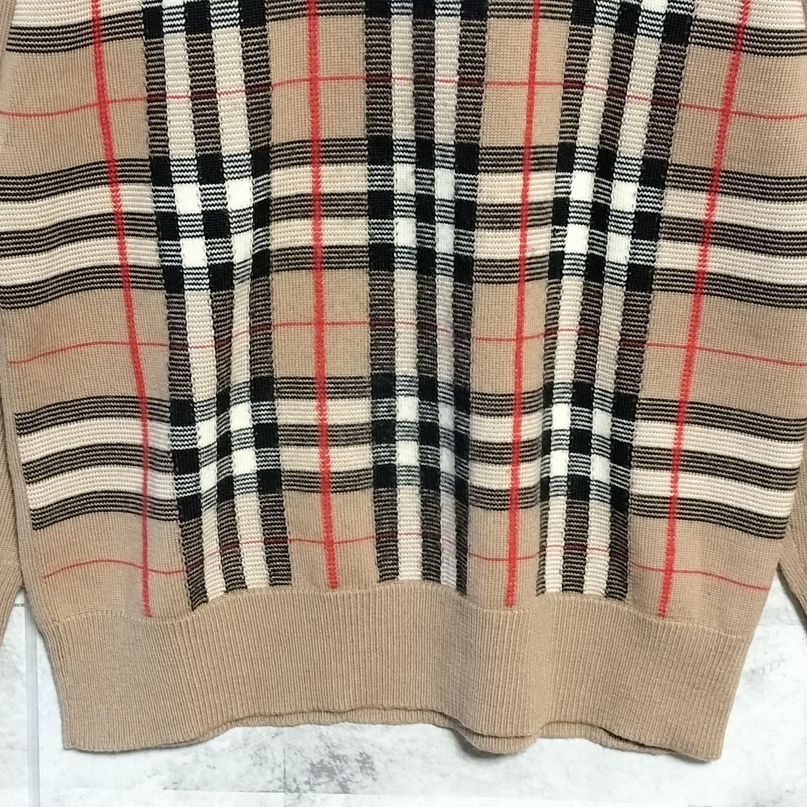 大人気】Burberrys バーバリーズ ノバチェック クルーネック ウール
