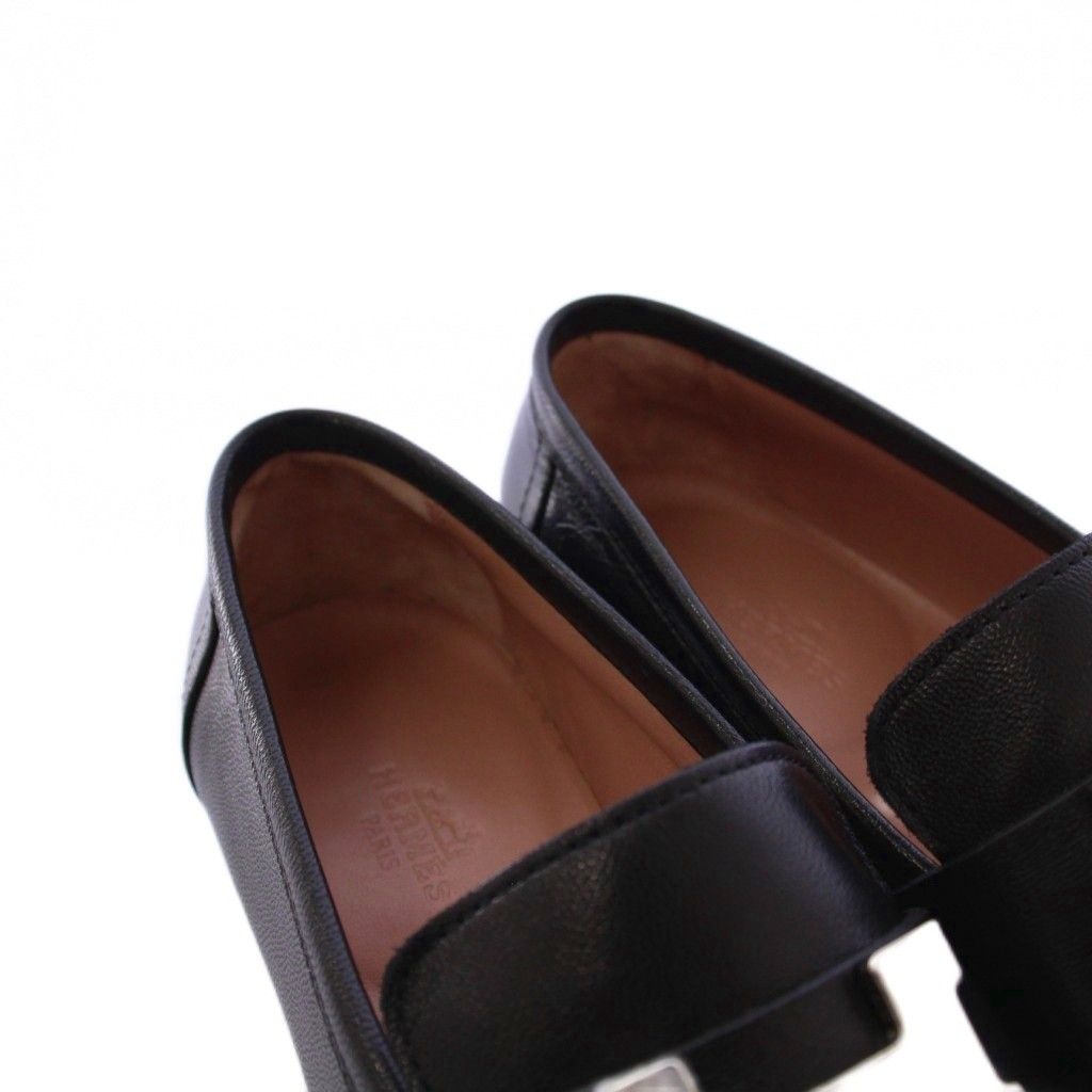 エルメス HERMES コンスタンス ローファー モカシン Hロゴ レザー