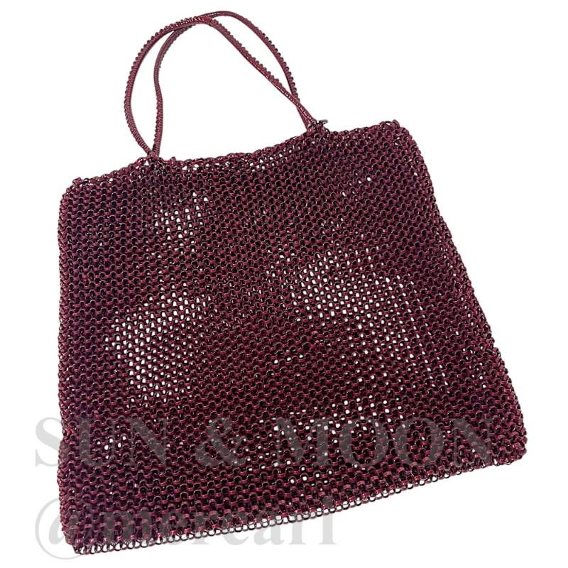 ✨希少色✨ ANTEPRIMA ワイヤーバッグ スクエア 赤 リング スタンダード/スクエア ミディアム(Dリング付き)/レッド ｜ 【公式