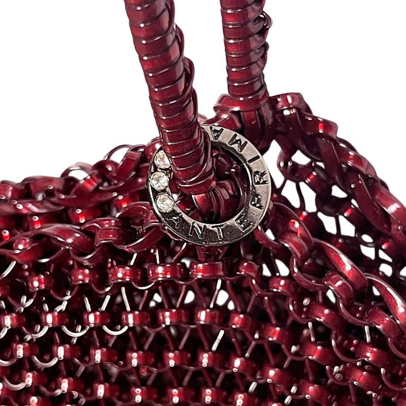 希少色 ANTEPRIMA アンテプリマ ワイヤーバッグ スクエア ボルドー 赤