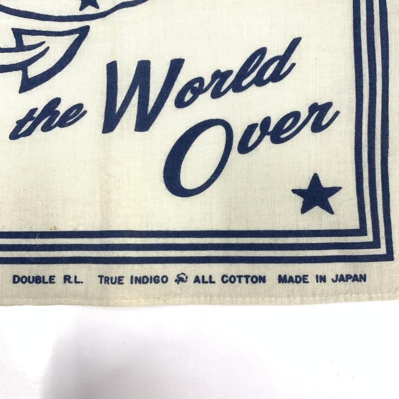【中古】RRL バンダナ US-RRLプリント ホワイト ダブルアールエル[92][240092319249] 中古】RRL バンダナ US-RRLプリント ホワイト ダブルアールエル[92
