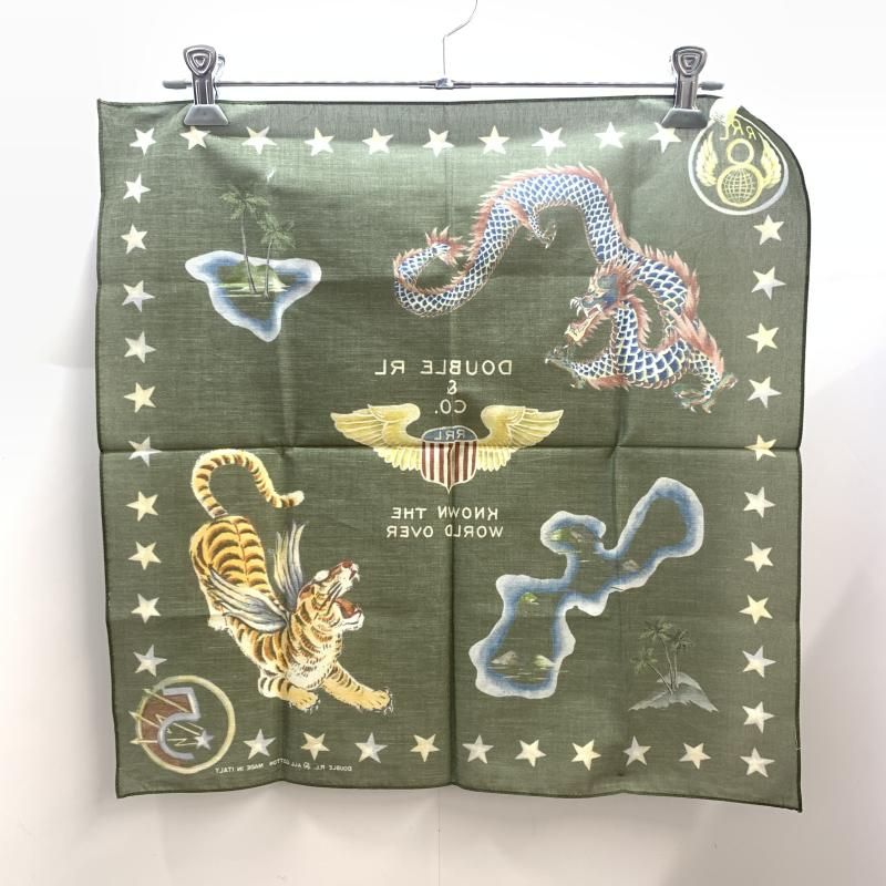 RRL バンダナ スーベニアプリント カーキ ダブルアールエル 92