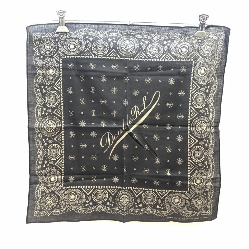 中古】RRL バンダナ ネイティブプリント ブラック ダブルアールエル[92