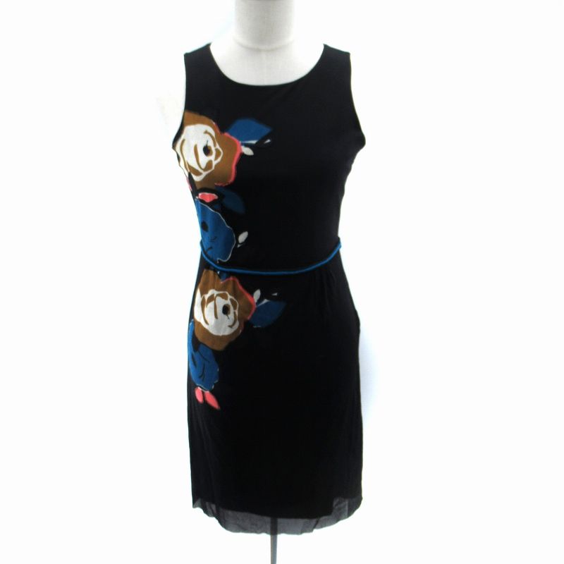 ヴィヴィアンタム VIVIENNE TAM ワンピース ひざ丈 ノースリーブ 花柄