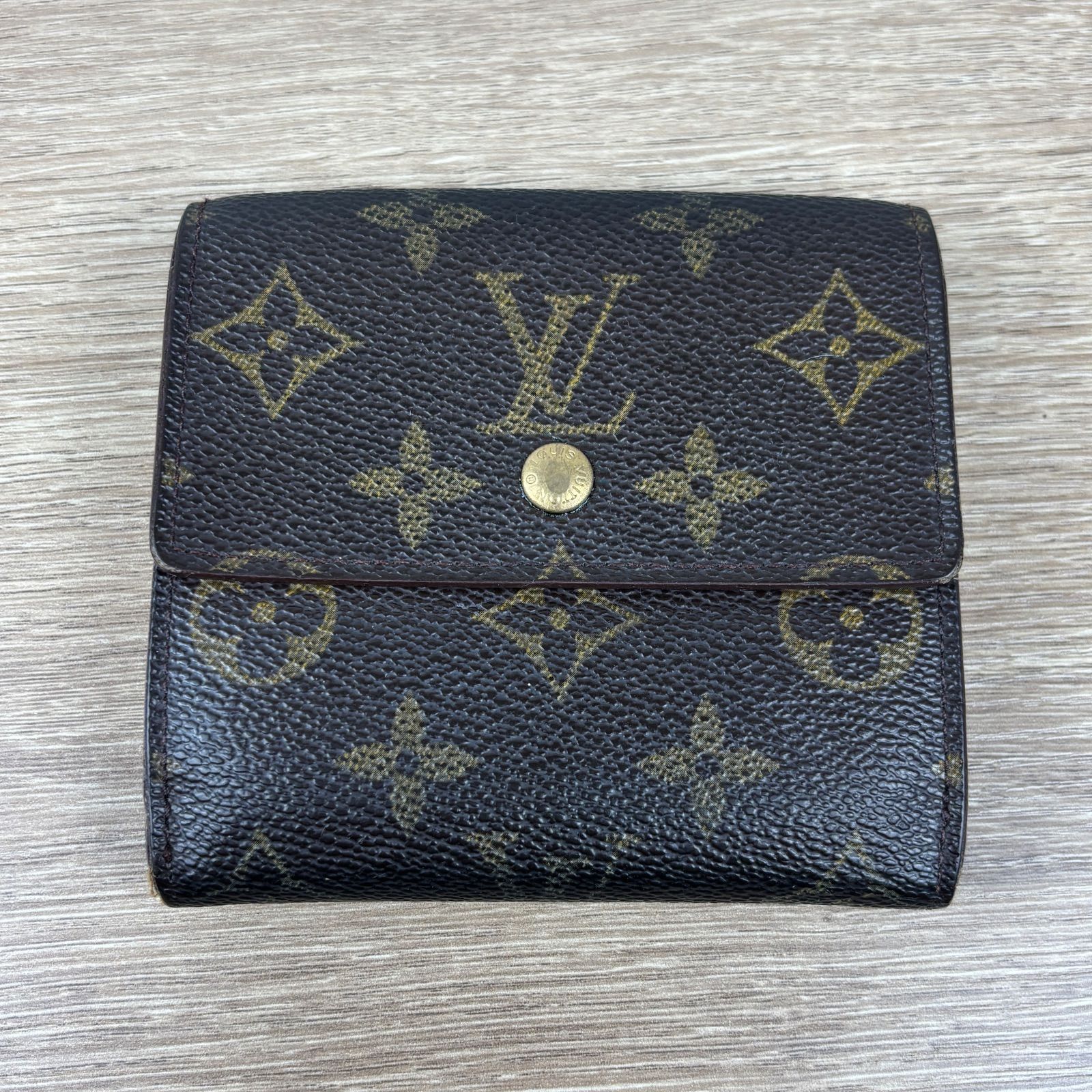 ルイヴィトン LOUIS VUITTON モノグラム Wホック財布 コンパクト