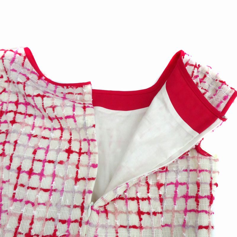 M'S GRACY ワンピース　ひざ丈 半袖 エムズグレイシー M'S GRACY ワンピース ラウンドネック 半袖 ひざ丈