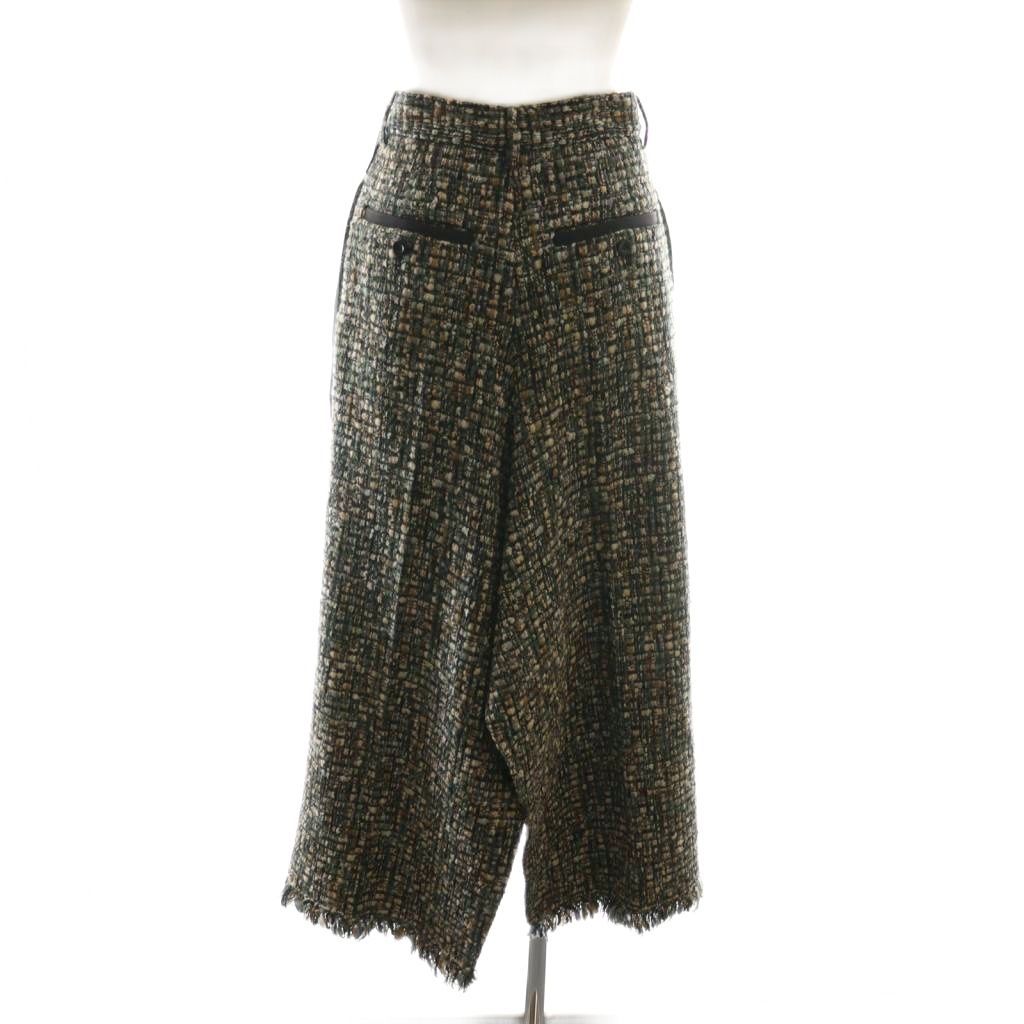 サカイ sacai 21AW Tweed Maxi Skirt ツイード スカート ラップ