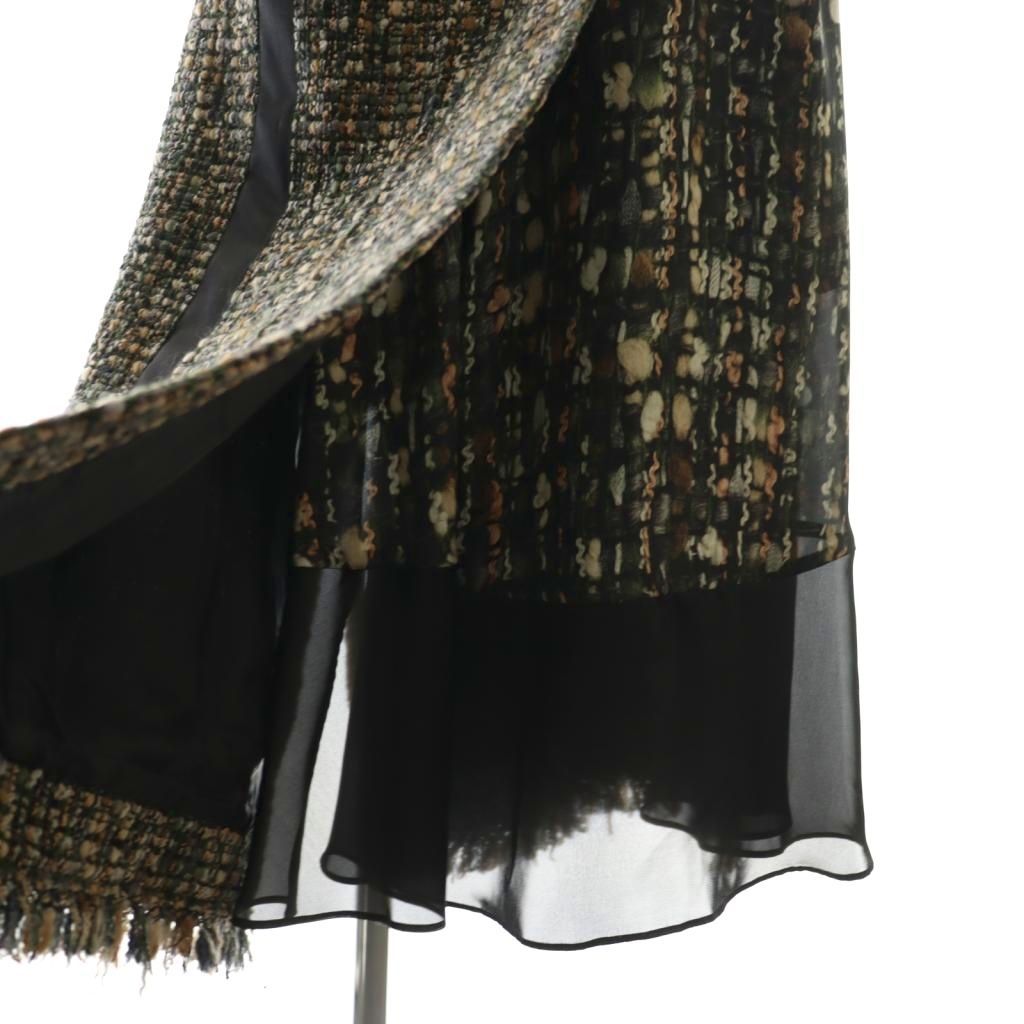 サカイ sacai 21AW Tweed Maxi Skirt ツイード スカート ラップ
