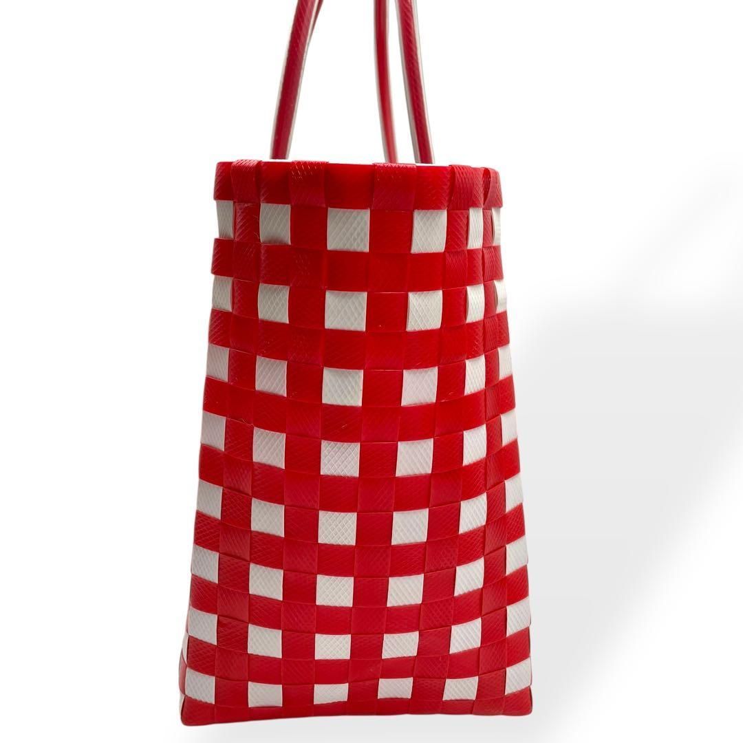 未使用級 MARNI マルニ フラワーカフェ マーケット カゴバック かご