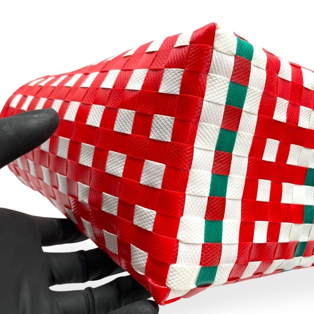 未使用級 MARNI マルニ フラワーカフェ マーケット カゴバック かご