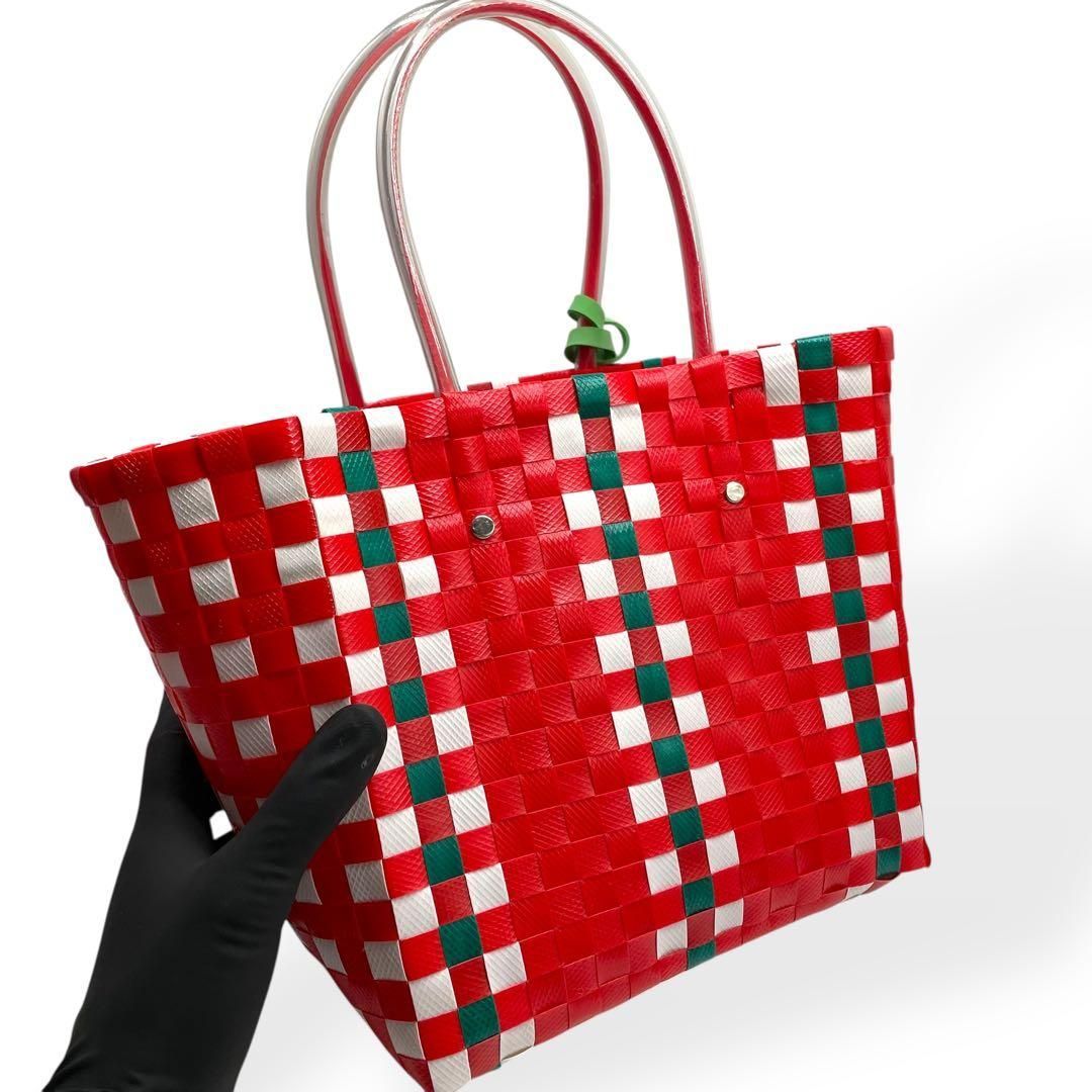 未使用級 MARNI マルニ フラワーカフェ マーケット カゴバック かご