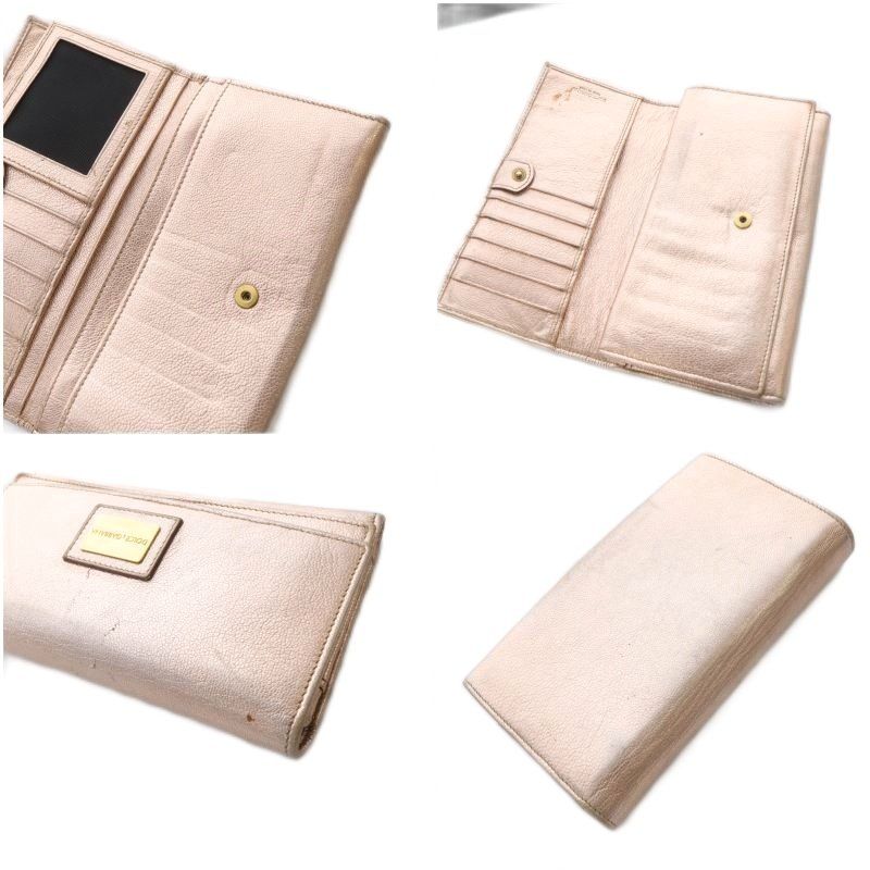 ドルチェ&ガッバーナ ドルガバ DOLCE&GABBANA 長財布 二つ折りレザー