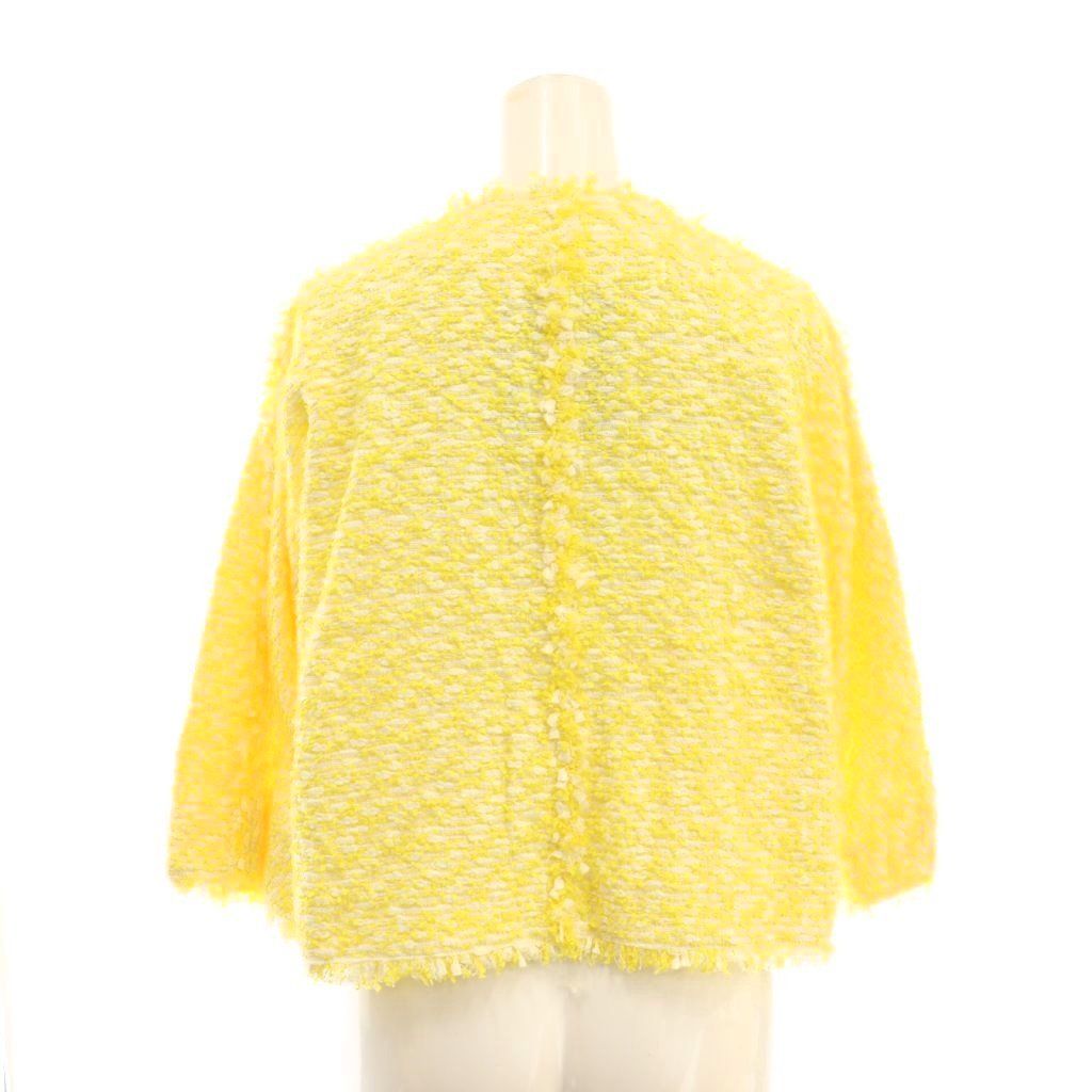 ドゥロワー Drawer ノーカラージャケット ツイードジャケット 36